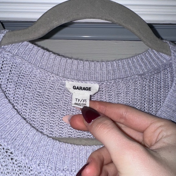 Garage light purple knit sweater in size xs - Picture 3 of 3